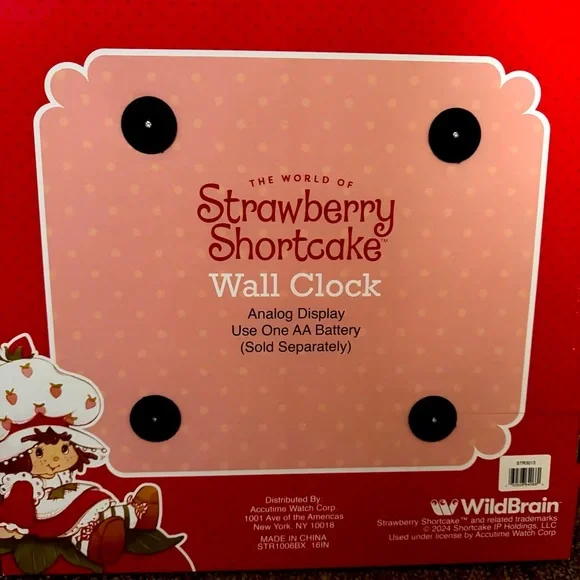 🍓🍰Strawberry Shortcake Wall Clock - Picture 3 of 3